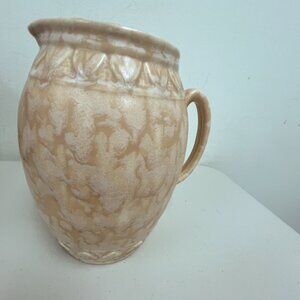 Douglas Pottery England Spongeware pitcher Vintage water milk jug